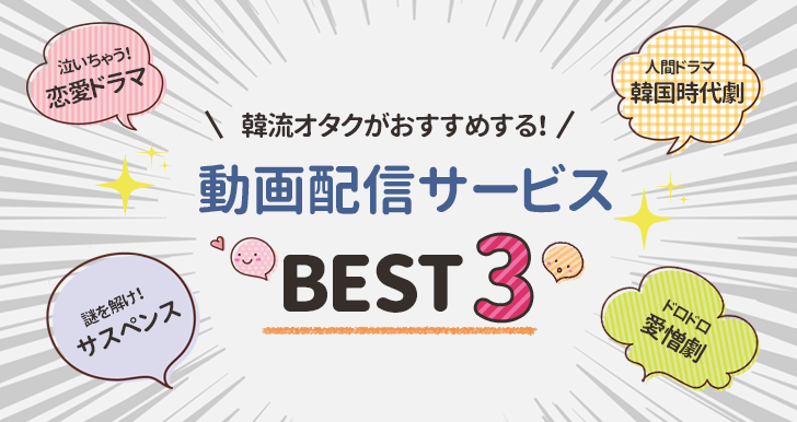 配信動画サービスベスト3